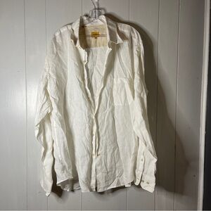 White Button-Up Shirt‎ Robert Talbott XL